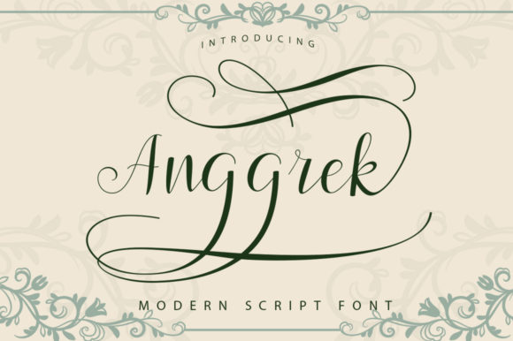 Anggrek: A Script Font for Elegant Editorial Design