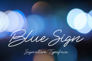 Blue Sign: A Script Handwritten Font for Timeless Branding