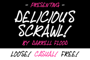 Delicious Scrawl: A Versatile Script Handwritten Font