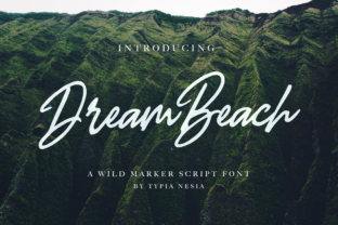 Dream Beach Script Font for Creative Crafters and Product Designers