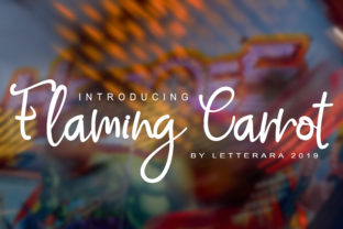 Flaming Carrot: The Perfect Script Handwritten Font for Small Business Branding