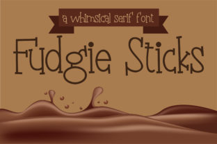 Fudgie Sticks: A Serif Font with a Youthful Vibe for Creative Branding