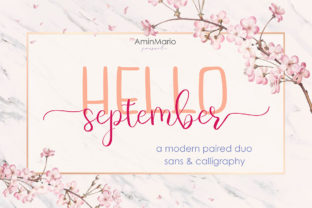 Hello September: A Font for Romantic Typography