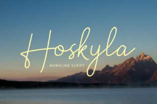 Hoskyla: A Script Font for Handmade Crafters and Designers