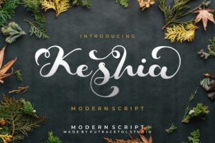 Keshia: A Script Font for Creative Crafters and Product Makers