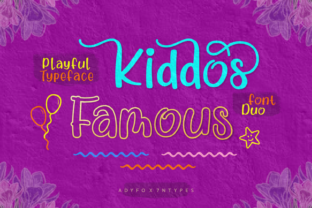 Kiddos Famous: A Playful Script Font for Creative Branding
