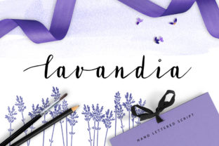 Lavandia: A Soft and Warm Handwritten Font for Crafters and Designers