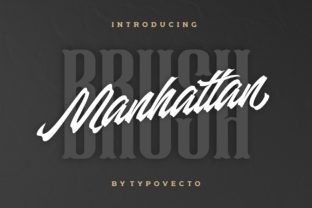 Manhattan Brush: A Bold Script Font for Modern Web Design