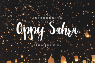 Oppy Sahra: The Perfect Script Font for Handmade Creators