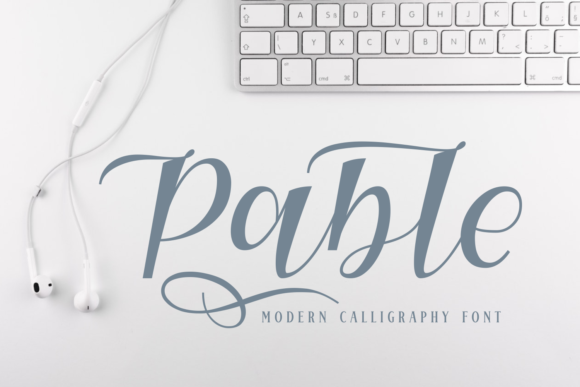 Pable: A Script Handwritten Font for Elegant Branding