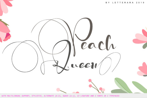 Peach Queen: A Script Font That Adds Warmth and Personality to Branding