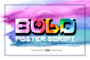 Poster Script: A Bold Script Font for Creative Handmade Design