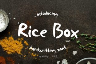Rice Box: The Handwritten Font That Elevates Your Brand