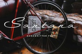 Santana: A Script Handwritten Font for Editorial Expression
