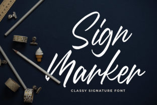 Sign Marker: A Script Font for Elegant Web Design