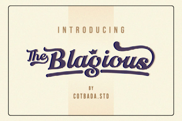 The Blagious Script for Creative Branding and Design Projects