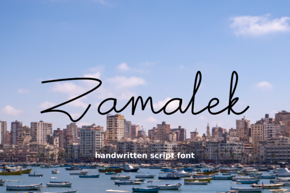 Zamalek: A Script Handwritten Font for Modern Web Design
